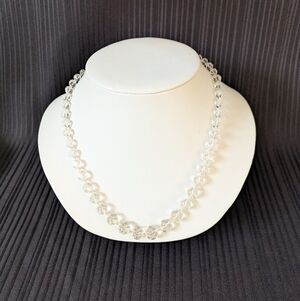 Antique Faceted Quartz Crystal Necklace